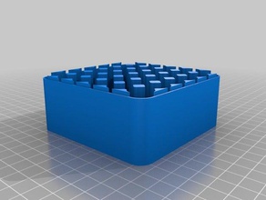 aa de la batería fondo caja organización personalizado 3d print model - Mito3D