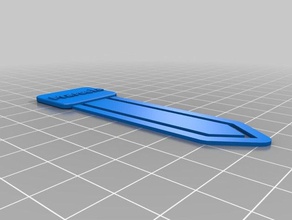 my customized bookmark paper clip marcela l office 3d print model - Mito3D