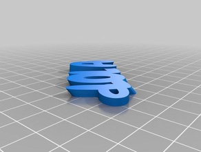 lola Anahtarlık özelleştirilmiş 3d print model - Mito3D