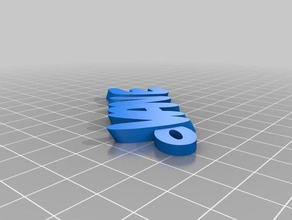la veleta llaveros personalizado 3d print model - Mito3D