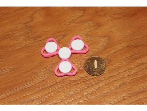 spinner menina brinquedo & acessórios para jogos fidget mão giratório tri 3d print model - Mito3D
