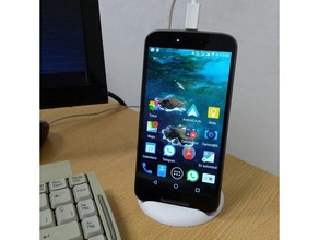 base de escritorio v2 moto g4 plus y otros celulares hasta 9 mm espesor el teléfono móvil la en celular portacelular smartphone pie soporte movil 3d print model - Mito3D