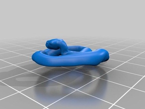 cobra de desenhos animados A impressão 3d animais o blender cobras 3d print model - Mito3D