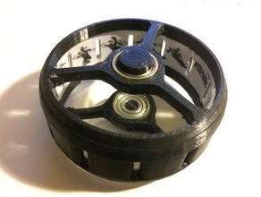 zoetrope fidget giratório mecânico de brinquedos 625 rolamento brinquedo mão spinner 3d print model - Mito3D