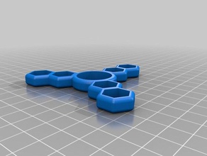 6 5 16 dado che-la-hex pick-a-peso fidget spinner giochi e giocattoli su misura 3d print model - Mito3D