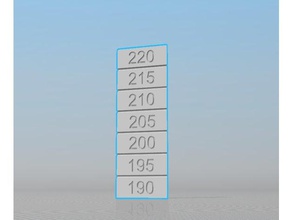 pla temp torre Stampa 3d prove di temperatura calibrazione 3d print model - Mito3D