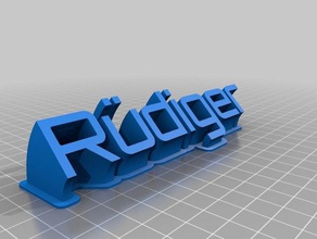 r diger office personalizado 3d print model - Mito3D