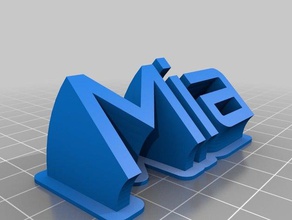 mia office kundengebundene 3d print model - Mito3D