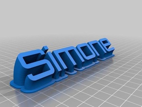 simone office kundengebundene 3d print model - Mito3D