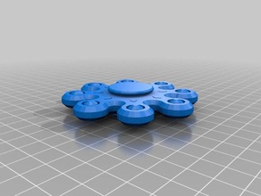 3 8 ball bearing spinner diamond insert mechanical toys customized 3d print model - Mito3D