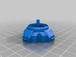 kryptoniana de armazenamento homem-tubo aço, chave comando - remix adereços 3d print model - Mito3D