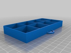 my customized drawers small components4x2 organization 3d print model - Mito3D