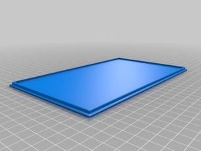 box table tray lip cover customizable parametric openscad household 3d print model - Mito3D