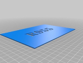 r955 signs & logos customized 3d print model - Mito3D