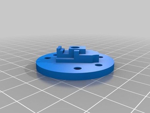 nimble mount robotdigg effector 3d printer parts delta adapter extruder zesty 3d print model - Mito3D