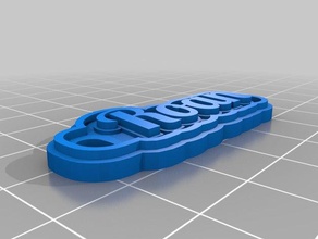 roan keychain keychains customized 3d print model - Mito3D