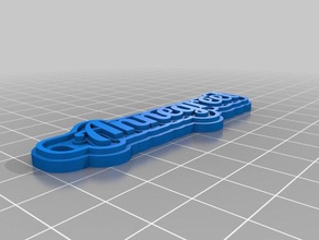 annegreet keychain keychains customized 3d print model - Mito3D