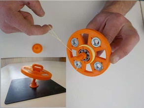 toupie principale avec lanceur ficelle giochi e giocattoli fidget mano spinner filatura macchina 3d print model - Mito3D