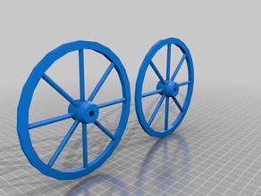 ruedas del carro La impresión en 3d 3d print model - Mito3D