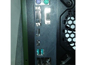 asus z170-k o shield computer o-shield io-Tasche motherboard z170 3d print model - Mito3D