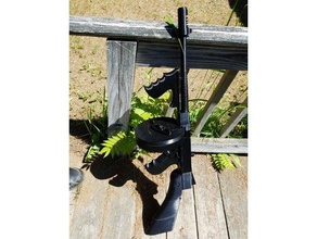thompson submachine gun adereços 3d print model - Mito3D