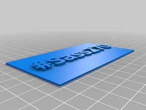 il mio segno personalizzata piastra di copertura segni e loghi su misura 3d print model - Mito3D