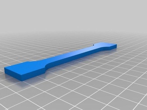 my customized parametric flat tensile specimen engineering 3d print model - Mito3D
