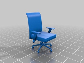 Schreibtisch Stuhl Requisiten 3d print model - Mito3D