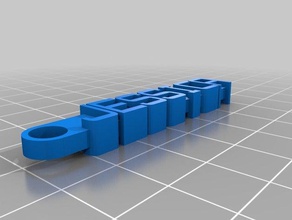jessica keychain organization customized 3d print model - Mito3D