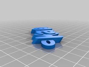 name tag karla organization customized 3d print model - Mito3D