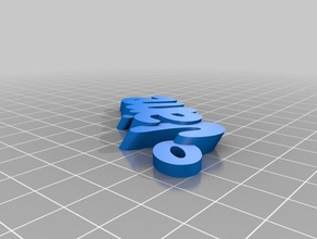 nom de la balise jaime l'organisation personnalisé 3d print model - Mito3D