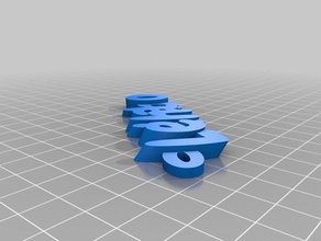 nametag lethabo organization customized 3d print model - Mito3D