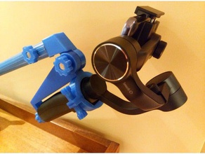 zhiyun liscio-q piscina palo di sostegno la fotocamera gimbal montaggio videocamera gopro per il su smoothq 3d print model - Mito3D
