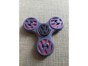 vw spinner cap mixed last toy & game accessories fidgetspinner fidget hand 3d print model - Mito3D