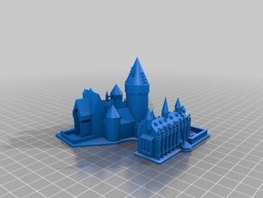 hogwarts 3d-drucken 3d-Drucker harry potter tinkercad 3d print model - Mito3D