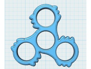 tactile fidget spinner toys & games hand toy 3d print model - Mito3D
