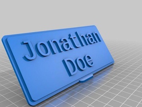jon doe office customized 3d print model - Mito3D