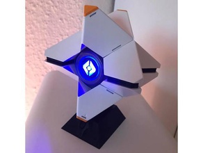 destiny ghost - new lens 3d printing bungie cosplay game large led 3d print model - Mito3D
