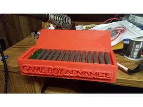 gameboy advance game storage box video games case 3d print model - Mito3D