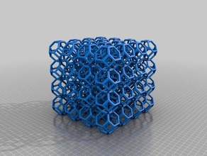 truncated octahedron matrix math art 3d print model - Mito3D