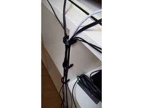 gestión de cable ikea kallax flysta los hogares 3d print model - Mito3D