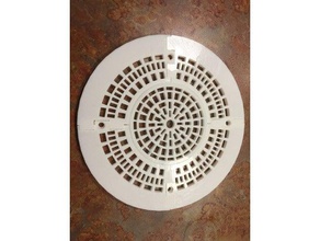 pool bottom drain cover - low profile outdoor & garden swimming 3d print model - Mito3D
