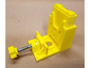 indiziert verstellbare Tasche Schraube jig tools Schrank drill Halter pocket hole vise die Holzbearbeitung 3d print model - Mito3D