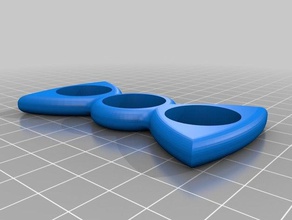 laço em forma de fidget giratório brinquedos & games o tdah gravata borboleta spinner 3d print model - Mito3D
