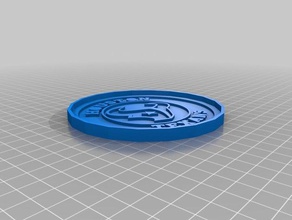 houston texans coaster 3d printing american football team nfl 3d print model - Mito3D