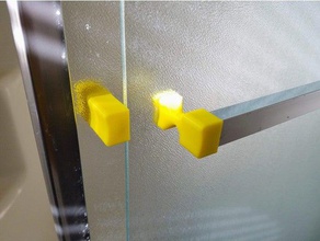porte de douche poignée porte-serviette la salle bains 3d print model - Mito3D