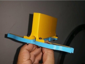 fácil de una sola pieza imprimible ballesta revista juguetes mecánicos banda goma 3d print model - Mito3D
