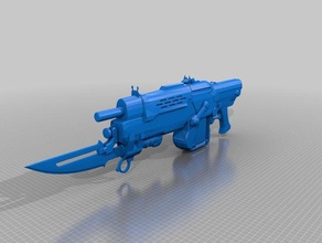 gow retro lancer La stampa 3d ingranaggi di guerra 3d print model - Mito3D