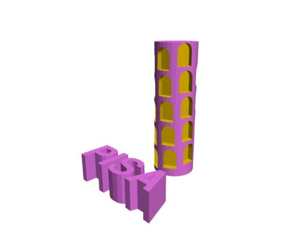 torre di pisa modelli 3D print model - Mito3D