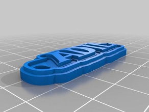 adil keychain keychains customized 3d print model - Mito3D
